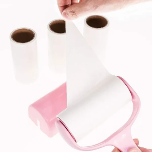 Hot 360 Ark Klädroller, Borttagare för Djurhår, TCEBUY Extra Klibbig Klädrollerborste, Klädrengöringsroller, 1 Roller + 6 Refiller