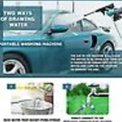 Outlet 60 bar 1500w sladdlös högtryckstvätt uppladdningsbar elektrisk vatten skummaskin för batteri