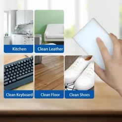 New 100 bitar Melamin Svamp Magic Sponge Radergummi Sudd Rengöring Rengöring Svampar för Kök Verktyg 10*6*2cm