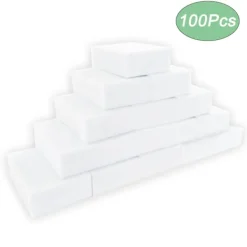 New 100 bitar Melamin Svamp Magic Sponge Radergummi Sudd Rengöring Rengöring Svampar för Kök Verktyg 10*6*2cm