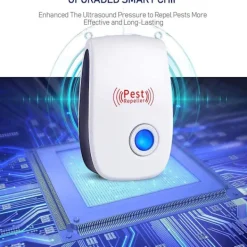 8 bitar Pest Reject Ultraljud Mus Kackerlacka Repeller Enhet