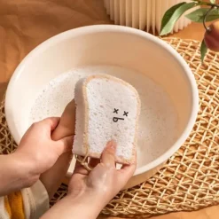 Hot ATELA 3 bitar rostat bröd trämassa bomull absorberande trasa köksdisk