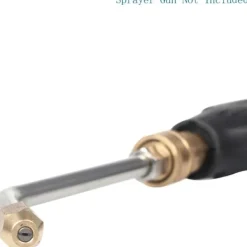 Clearance 16 cm vattenutlopp 1,0 mm högtryckstvätt tillbehör sprutmunstycke, vinklat, böjt, slang, böjt för enkel rengöring undersida, snabbkoppling