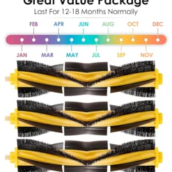 Best Heyone (3) Dammsugare Rullborste Huvudborste Reservdelar KOVOS Guldborste Tillbehör T5 T8 AIVI/MAX N8pro