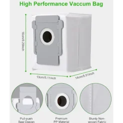 Online 10 Dammsugarpåsar för iRobot Roomba i7 i7+ i3 i3+ i4 i4+ i6 i6+ j7 j7+ i8 i8+S9 S9+ E5 E6 E7 Clean Base, Ersättningsdammpåse för tillbehör