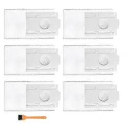 6 dammsugarpåsar för Samsung Jet Bot+ och AI+ dammsugarstationer + 1 rengöringsborste (som visas på bilden)