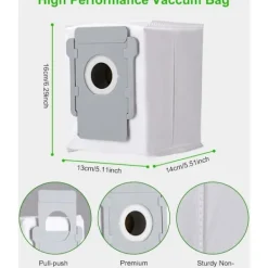 Hot 10 dammsugarpåsar till iRobot Roomba i7 i7+ i3 i3+ i4 i4+ i6 i6+ j7 j7+ i8 i8+S9 S9+ E5 E6 E7 Clean Base, ersättningsdammsugarpåse tillbehör till iRo | Fyndiq