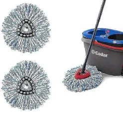 New DAO 1/3/4/6 Delar Kompatibla Med Vileda/o-cedar Mikrofibermopp Tillbehör, Vridmopp För Golvrengöring - JA [db] 3PCS blue