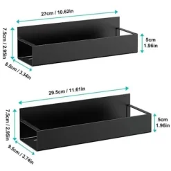 Hot 2 delar Magnetisk Förvaring Hylla Hushåll Multifunktionell Förvaring