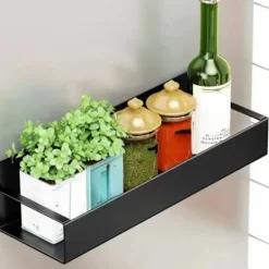 Hot 2 delar Magnetisk Förvaring Hylla Hushåll Multifunktionell Förvaring