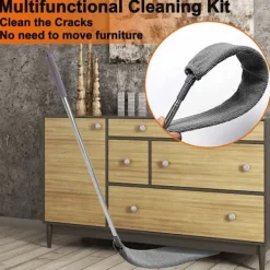 Hot 6 Delar Teleskopisk Dammtorkare, Spindeldammvippa, Tvättbar Mikrofiber Dammtorkare Olika Rengöring, Teleskopisk fjäder för takfläkt, Spindelväv