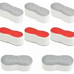 Hot DAO 8 Delar Toalettsits Bumpers Toalettsitskuddar 4521.7cm Universal Toalett S [DB]