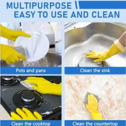 Hot 20 Dubbla Lager Ståltrådsdukar - Silvertrådsdisktrasor - Hushållsköksrengöring - 30*30cm - Dekontaminering och Hållbar - Miljövänlig F...