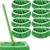 Clearance 8 ersättningsdynor Swiffer mopp återanvändbara Swiffer sopmopp ersättningsdynor, Swiffer golvmoppduk, återanvändbart lock