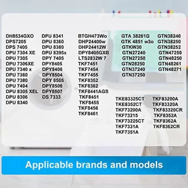 Online 8 Ersättningsfilter 2964840100 för Torktumlare Värmepumpstorktumlare, Svampfilter för ElektraBregenz Black