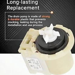New 8540024 Ersättningspump för tvättmaskinsavlopp för Whirlpool Kenmore