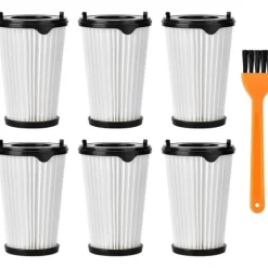 Clearance 6 filter och 1 liten borste för alla Ergorapido dammsugare