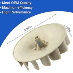Outlet 694089 Fläkthjul för torktumlare, ersättningsfläkt för torktumlare kompatibel med de flesta torktumlare - Ersätter PS s202412121368
