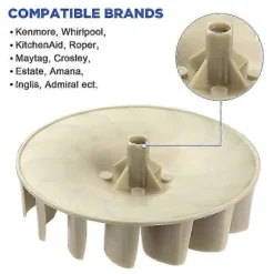 Outlet 694089 Fläkthjul för torktumlare, ersättningsfläkt för torktumlare kompatibel med de flesta torktumlare - Ersätter PS s202412121368