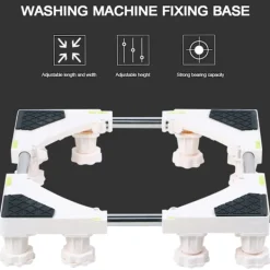 Sale 12 Fot Tvättmaskin Bas Stativ Hållare Rack Stark Förvaring för Automatisk Tvättmaskin