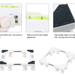 Sale 12 Fot Tvättmaskin Bas Stativ Hållare Rack Stark Förvaring för Automatisk Tvättmaskin