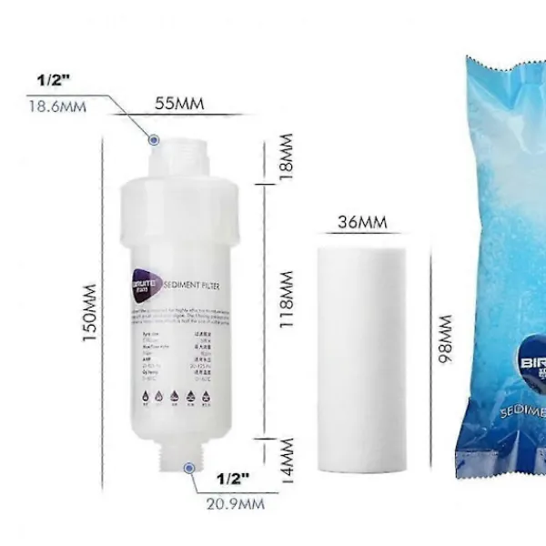 Best 5' Förfilter Vattenfilter Tvättmaskin Filter OYZ