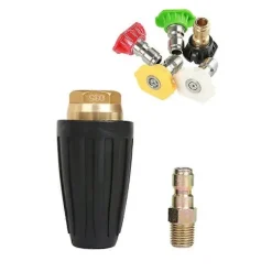 Discount GIFT OF G 1.8 GPM 3000 PSI 035 Roterande Turbo Munstycke för Högtryckstvätt, 6.35mm Snabbkoppling Roterande Turbo Munstycke, Högtryckstvätt Tillbehörskit