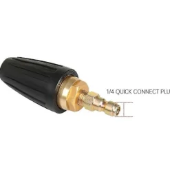 Discount GIFT OF G 1.8 GPM 3000 PSI 035 Roterande Turbo Munstycke för Högtryckstvätt, 6.35mm Snabbkoppling Roterande Turbo Munstycke, Högtryckstvätt Tillbehörskit