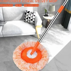 Best 360 Graders Roterande Moppset, Justerbara Mikrofiberdammoppar, Premium Rengöringsverktyg