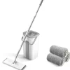 Sale 360 graders roterande plattmoppset, handsfree, våt och torr, mopp + 3 dukar