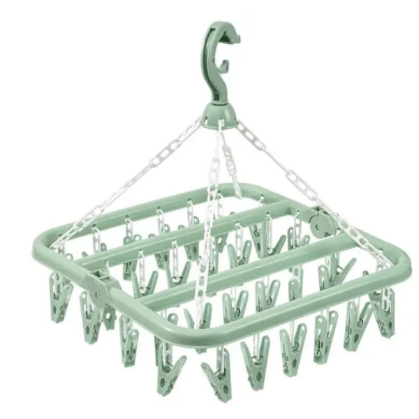 Hot 32 hopfällbart klädställ multifunktionellt torkställ