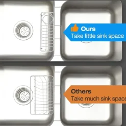 Discount 3 i 1 diskbänkssvamp hållare flyttbar borsthållare disktrasa hängare