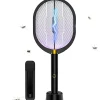 Hot 3 i 1 elektrisk flugsmällare, 3000 volt inomhus och utomhus insektsdödande racketar, uppladdningsbar myggdödande racket för hem, sovrum, kök, kontor, B | Fyndiq