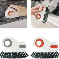 New 2 i 1 Fönsterfönster Rengöringsborste Fönsterlistborste Hushållsverktyg Fönsterrengöringstillbehör