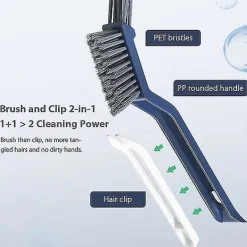 Outlet 3 i 1 fönstergap rengöringsborste multifunktionell hård borste rengöringsborste för kök badrum väggkant hörn kakel smala fogar sprickor borste