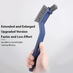 Outlet 3 i 1 fönstergap rengöringsborste multifunktionell hård borste rengöringsborste för kök badrum väggkant hörn kakel smala fogar sprickor borste