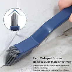 Outlet 3 i 1 fönstergap rengöringsborste multifunktionell hård borste rengöringsborste för kök badrum väggkant hörn kakel smala fogar sprickor borste