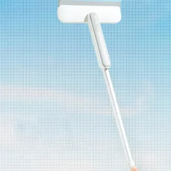 Sale 3 i 1 fönsterrengörare, fönsterrengöringsborste, fönsterrengöringsverktyg, glasskrapa, fönsterrengöringsverktyg, fönsterrengöringskit (vit)