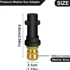 New OCEAN 6 i 1 Högtrycks Roterande Turbo Munstycksadapter Multifunktionell Vattenpelare Skumpistol & Högtryckstvätt Pistol Adapter - Snabbkoppling Mässingsplugg | Fyndiq