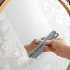 Hot 2 i 1 Multifunktionell Grå Glasskrapa Rengöringsborste