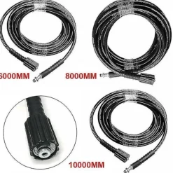 Clearance 2024 Lämplig för Kärcher K2 K3 K4 K5 6M / 8M / 10M högtryckstvättslang sprayslang 8M-XF7-