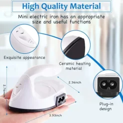 Hot 2025 Lämpligt Mini Hantverksjärn Mini Värmepress Mini Järn Bärbar Handhållen Värmepress Litet Järn med Laddningsbas