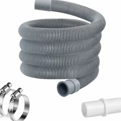 Discount 3 m Avloppsslang för Tvättmaskin, Tvättmaskinsslang, Slangförlängning, Universell Avloppsslangförlängningssats för Tvättmaskin och Diskmaskin --FM-