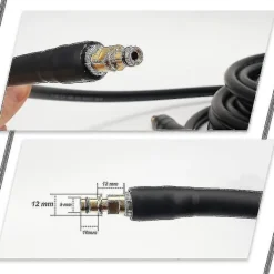 Hot 10 m ersättningsslang för högtryckstvätt för Karcher K-serien K2, K3, K4, K5, K7, snabbkoppling av klicktyp (10)[mo]