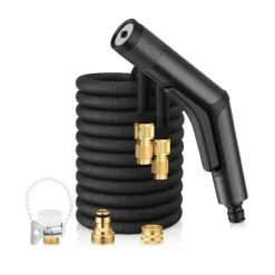 Hot 15 m Högtryckstvättspistol för biltvätt Aluminiumlegering Slangpistol Korskoppling