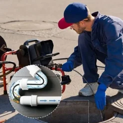 Hot 15 m Rörrensare för Kärcher Högtryckstvätt Bredare Professionell Rörkompatibel K2-K7/HD/HDS 180bar 60c ° [GKS]