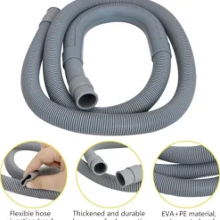 Online 1,5 m Tvättmaskinslang Tvättmaskin Avloppsslang Förlängning Diskmaskinsslang Förlängning Tvättmaskin Avloppsslang Universal Avloppsslang Diskmaskin D | Fyndiq