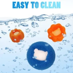 New 6 magiska tvättbollar, katt-hårsuktion, hårborttagning, rengöring