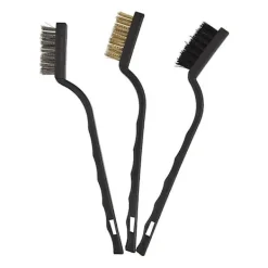 Sale 3 metallrengöringsborstar i rostfritt stål, mässing och nylon för rost, svetsning och slagg