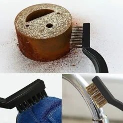 Sale 3 metallrengöringsborstar i rostfritt stål, mässing och nylon för rost, svetsning och slagg